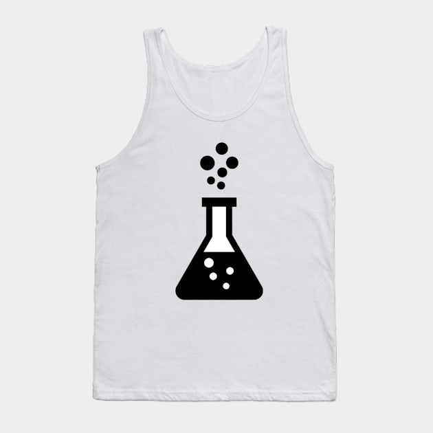 Bubbling Vial Chemicals Science Icon Tank Top by AustralianMate